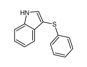 3-phenylsulfanyl-1H-indole结构式