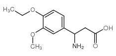 3-氨基-3-(4-乙氧基-3-甲氧基苯基)-丙酸结构式