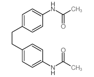 N-[4-[2-(4-acetamidophenyl)ethyl]phenyl]acetamide结构式