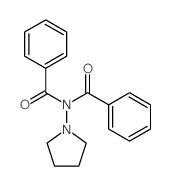 N-benzoyl-N-pyrrolidin-1-yl-benzamide结构式