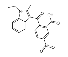 2-(1-ethyl-2-methylindole-3-carbonyl)-5-nitrobenzoic acid结构式