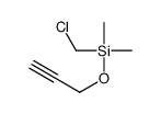 chloromethyl-dimethyl-prop-2-ynoxysilane结构式