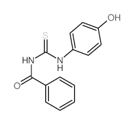 Benzamide, N-[[ (4-hydroxyphenyl)amino]thioxomethyl]-结构式