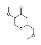 5-methoxy-2-(methoxymethyl)pyran-4-one结构式
