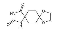 9,12-dioxa-1,3-diaza-dispiro[4.2.4.2]tetradecane-2,4-dione结构式