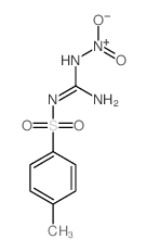 hydroxy-[[N-(4-methylphenyl)sulfonylcarbamimidoyl]amino]-oxo-azanium结构式