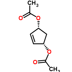 Cis-3,5-二乙酰氧基-1-环戊烯结构式