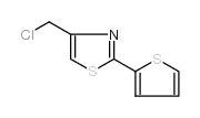 4-氯甲基-2-(2-噻吩基)-1,3-噻唑结构式