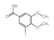3-iodo-4,5-dimethoxy-benzoic acid结构式
