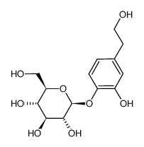 Hydroxytyrosol 4-O-glucoside结构式