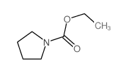 1-Pyrrolidinecarboxylicacid, ethyl ester结构式