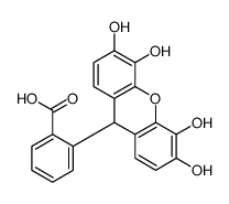 2-(3,4,5,6-tetrahydroxy-9H-xanthen-9-yl)benzoic acid结构式