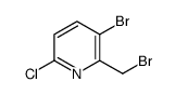 3-溴-2-(溴甲基)-6-氯吡啶结构式