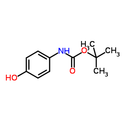 4-(BOC-氨基)酚结构式