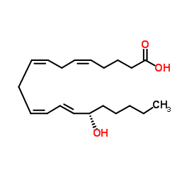 15-Hydroxyeicosatetraenoic acid结构式