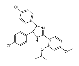 1H-IMidazole, 4,5-bis(4-chlorophenyl)-4,5-dihydro-2-[4-Methoxy-2-(1-Methylethoxy)phenyl]-, (4R,5S)-rel-结构式