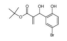 tert-butyl 3-(5-bromo-2-hydroxyphenyl)-3-hydroxy-2-methylenenpropanoate结构式