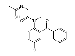 2-acetamido-N-(2-benzoyl-4-chlorophenyl)-N-methylacetamide结构式