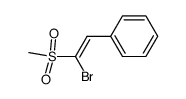 methyl (Z)-1-bromo-2-phenylethenyl sulfone结构式