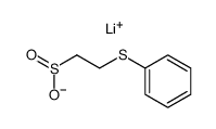 lithium 2-(phenylthio)ethanesulfinate结构式