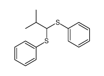 (2-methyl-1-phenylsulfanylpropyl)sulfanylbenzene结构式