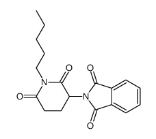 2-(2,6-dioxo-1-pentylpiperidin-3-yl)isoindole-1,3-dione结构式