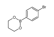 2-(4-bromophenyl)-1,3,2-dioxaborinane结构式