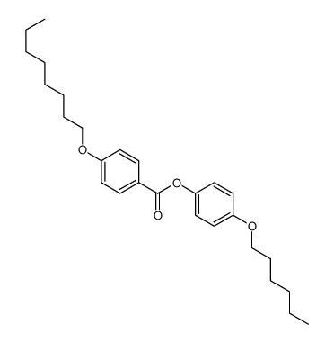 (4-hexoxyphenyl) 4-octoxybenzoate结构式