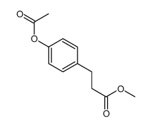 4-(Acetyloxy)benzenepropanoic acid methyl ester结构式