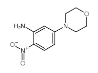 4-(3-氨基-4-硝基苯基)吗啉结构式