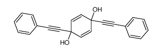 1,4-bis(phenylethynyl)-2,5-cyclohexadiene-1,4-diol结构式