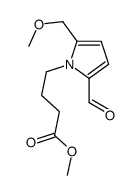 methyl 4-[2-formyl-5-(methoxymethyl)pyrrol-1-yl]butanoate结构式