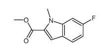Methyl 6-fluoro-1-methyl-1H-indole-2-carboxylate结构式