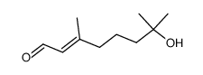 trans-2-hydroxy-2,3-dihydrocitral结构式