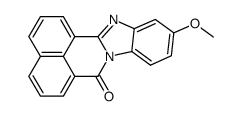 11-methoxy-benzo[de]benzo[4,5]imidazo[2,1-a]isoquinolin-7-one结构式