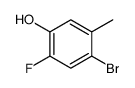 4-bromo-2-fluoro-5-methylphenol结构式