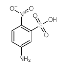 5-amino-2-nitro-benzenesulfonic acid结构式
