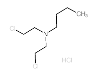 N,N-BIS(2-CHLOROETHYL)BUTYLAMINE HYDROCHLORIDE结构式