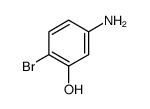 2-溴-5-氨基苯酚结构式