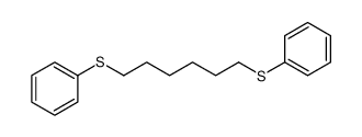 6-phenylsulfanylhexylsulfanylbenzene结构式