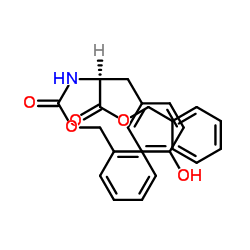 苄氧羰基-酪氨酸-苄酯结构式