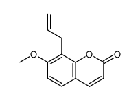 8-allyl-7-methyloxycoumarin结构式