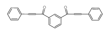 3-phenyl-1-[3-(3-phenylprop-2-enoyl)phenyl]prop-2-en-1-one结构式