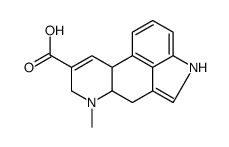 (6aR,10aR)-7-methyl-6,6a,8,10a-tetrahydro-4H-indolo[4,3-fg]quinoline-9-carboxylic acid结构式