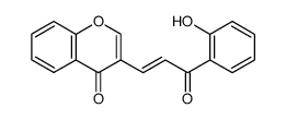 trans-1-(2-Hydroxybenzoyl)-2-(4-oxo-4H-[1]benzopyran-3-yl)-ethylen结构式