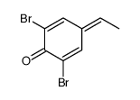 2,6-dibromo-4-ethylidenecyclohexa-2,5-dien-1-one结构式