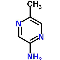 2-氨基-5-甲基吡嗪结构式