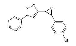 5-[3-(4-chlorophenyl)oxiran-2-yl]-3-phenyl-1,2-oxazole结构式