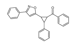 phenyl-[2-phenyl-3-(3-phenyl-1,2-oxazol-5-yl)cyclopropyl]methanone结构式