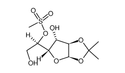 1,2-O-isopropylidene-5-O-methylsulfonyl-D-glucofuranose结构式